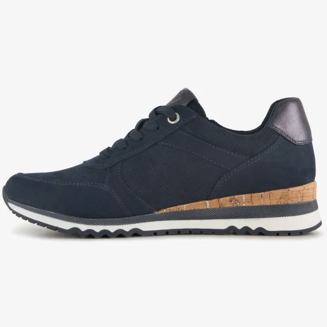 Marco Tozzi dames sneakers donkerblauw