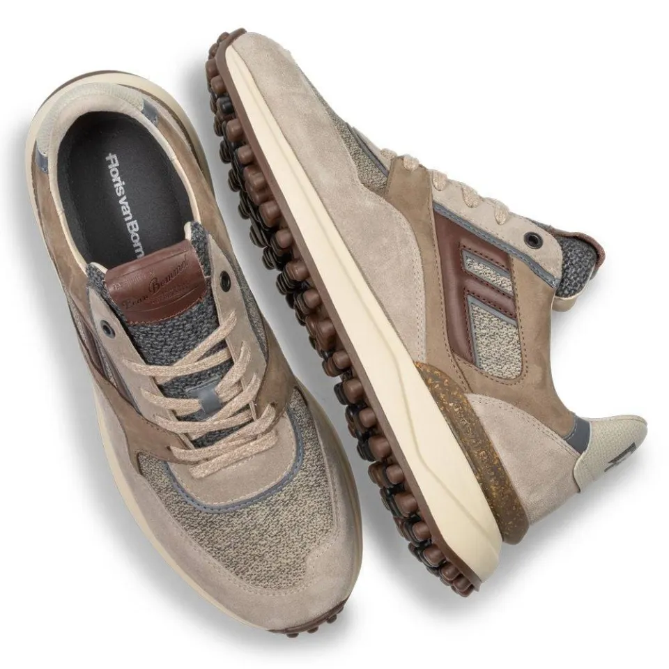 Floris Van Bommel Noppi 29.76 suède sneakers lichtbruin beige, foto 4