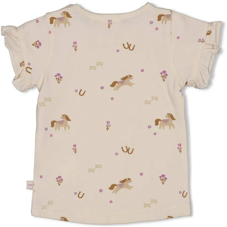 Feetje Flower Ranch T-shirt ecru, foto 3