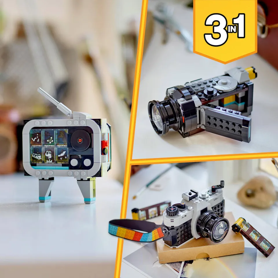 Lego Creator 3-in-1 Retro fotocamera Set met Modellen van Speelgoed Tv en Videocamera 31147, foto 7