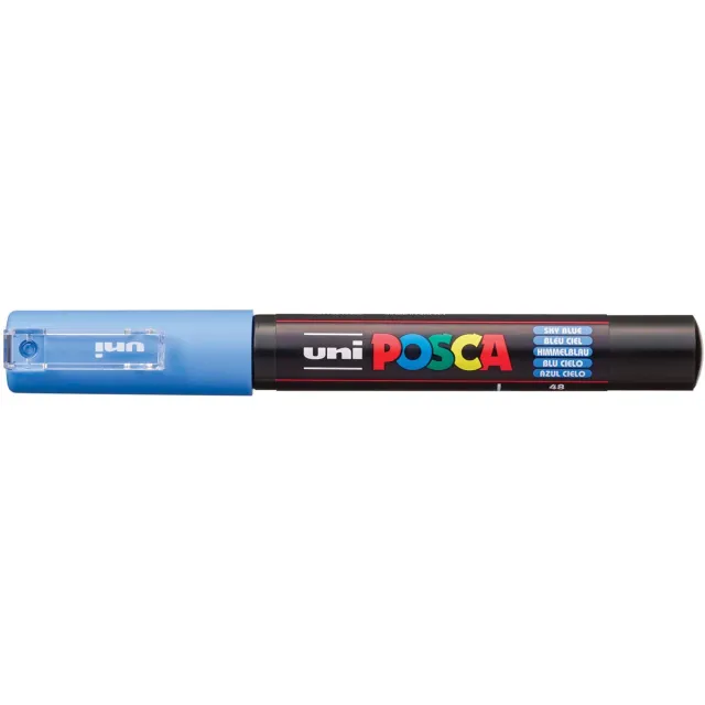 Posca marker met conische punt schrijfdikte extra-fijn hemelsblauw