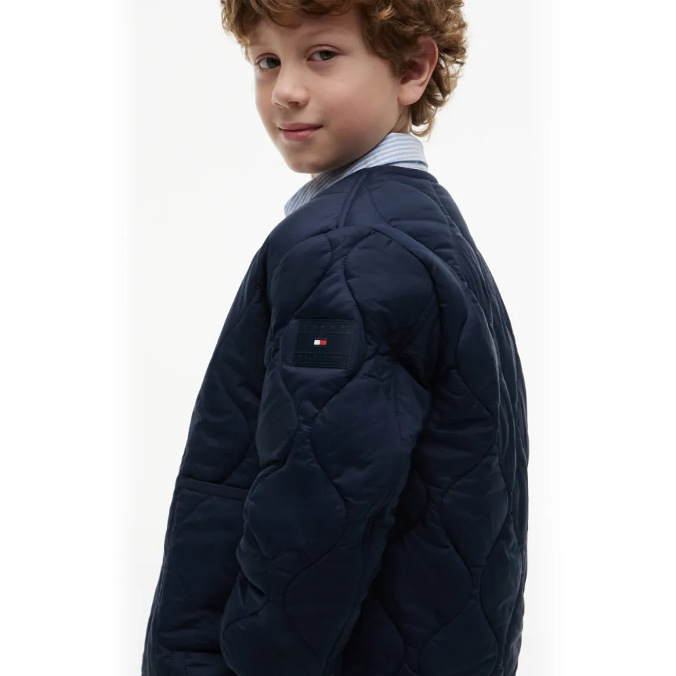 Tommy Hilfiger quilted tussenjas donkerblauw, foto 4