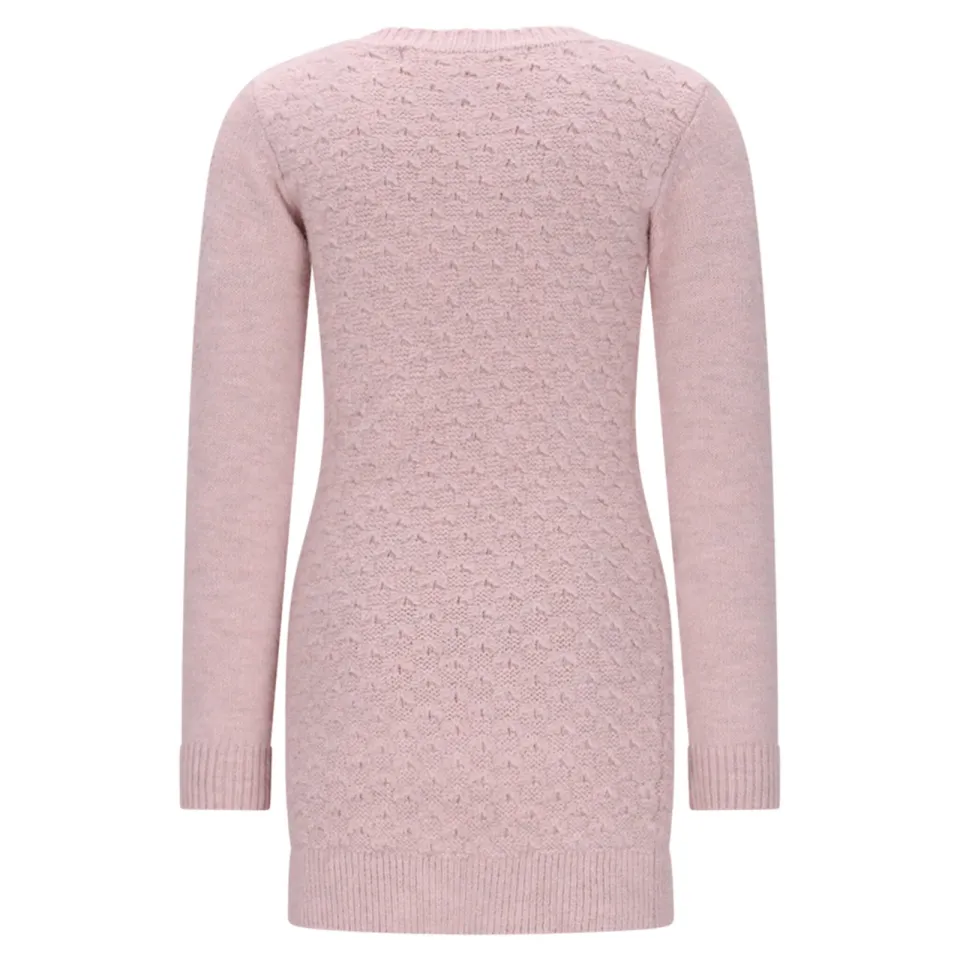 Le Chic SAKNITA korte gebreide jurk roze, foto 3