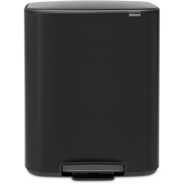 Brabantia Bo Prullenbak - 2 x 30 l - Matt Black Zwart