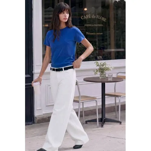 Mango TEEN wide leg jeans - naturel wit, foto 5