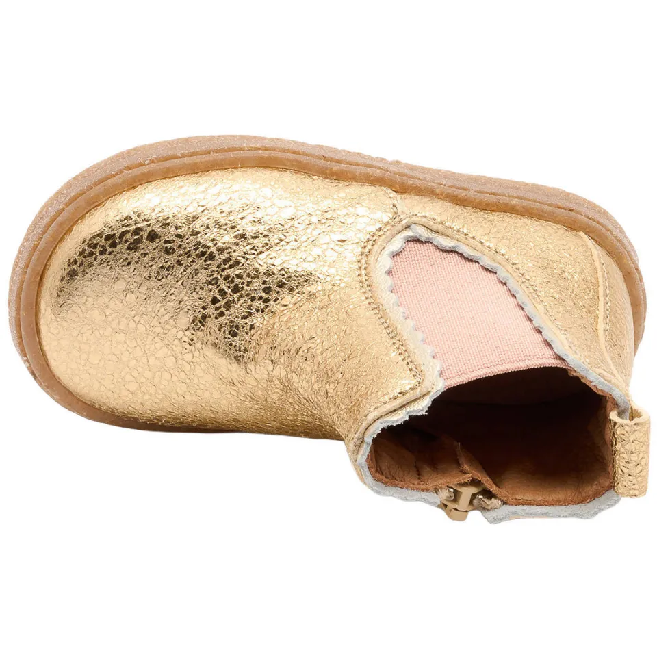 Bisgaard leren enkelboots - goud, foto 5