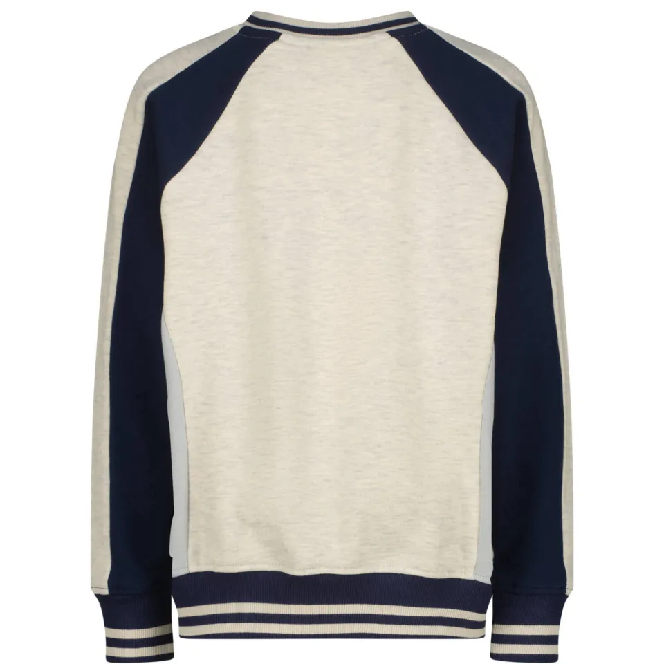 Vingino oversized sweater met print - beige/donkerblauw, foto 3
