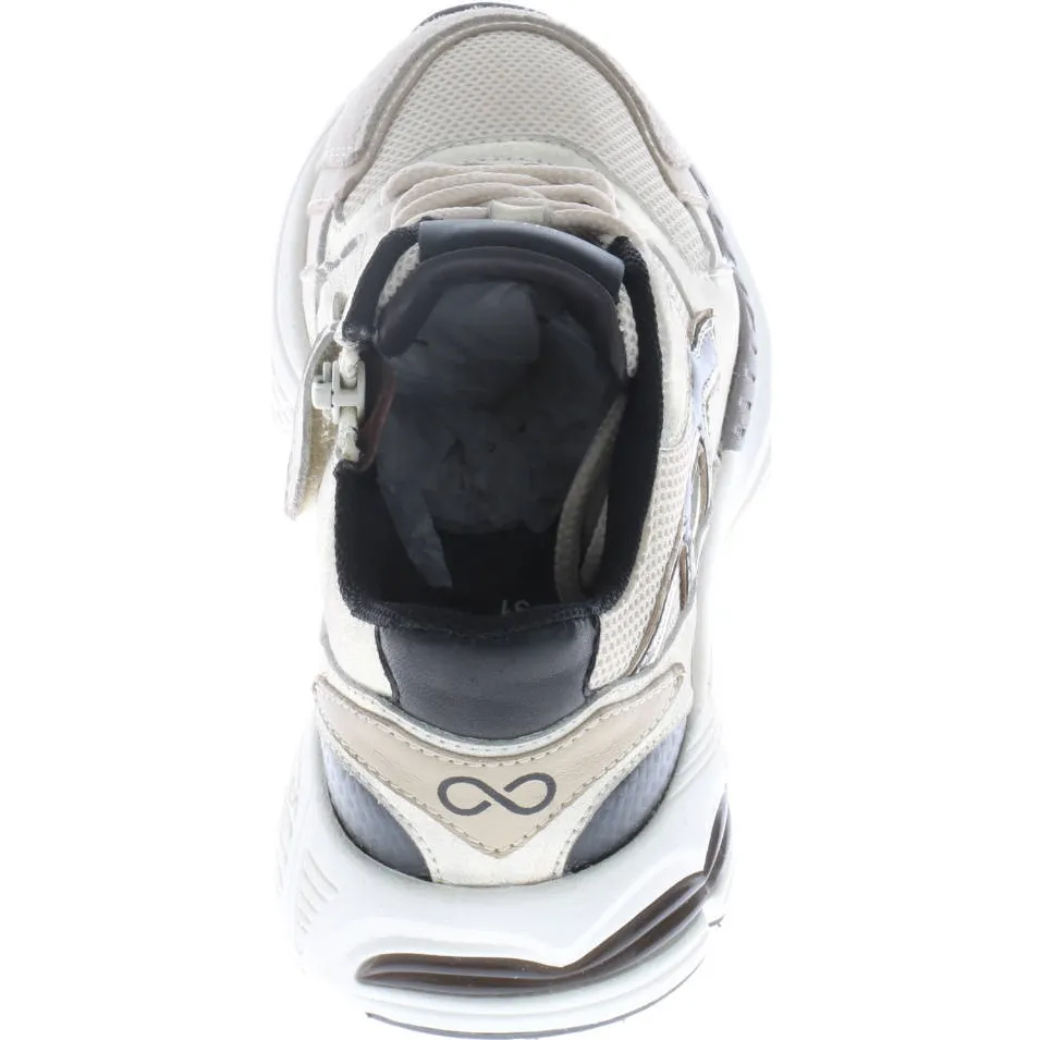 Hip H1161 leren sneaker beige, foto 8
