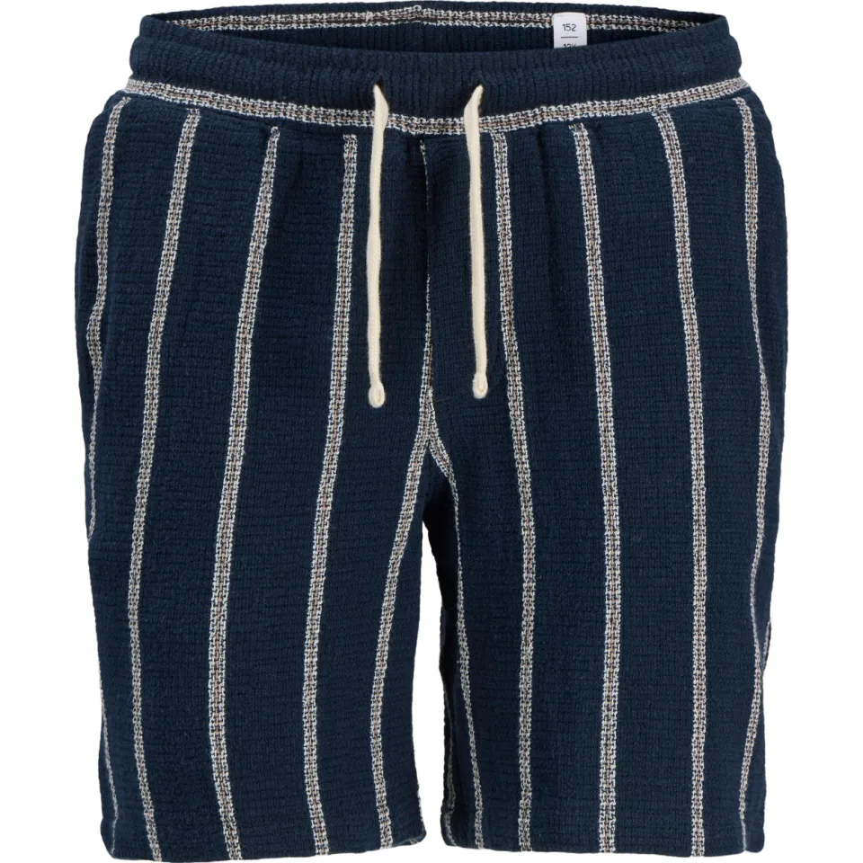 Jack & Jones Junior relaxed gestreepte casual short donkerblauw donkerblauw/wit, foto 2