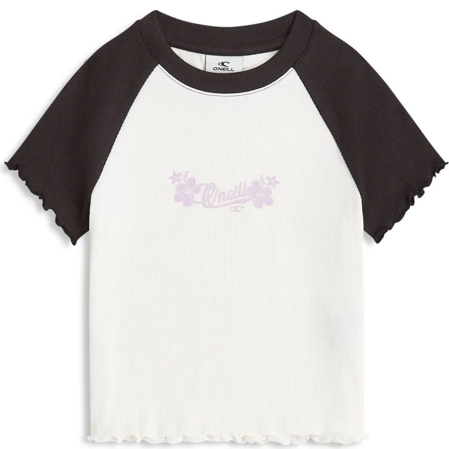O'Neill Colour-Block Rib T-shirt wit/zwart, foto 2