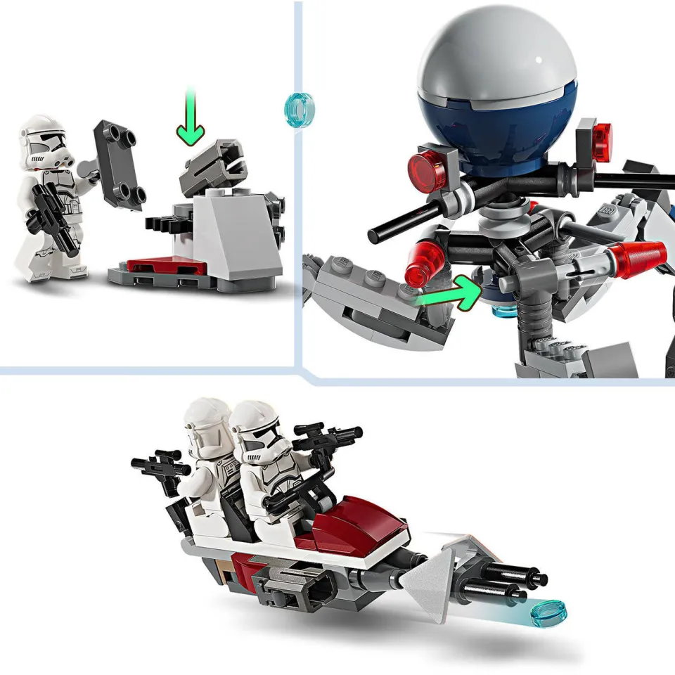 Lego Star Wars Clone Trooper & Battle Droid Battle Pack Bouwbaar The Clone Wars Speelgoed 75372, foto 6