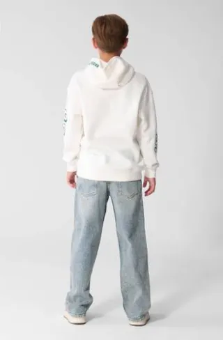 Shoeby hoodie met print - ecru/groen, foto 3