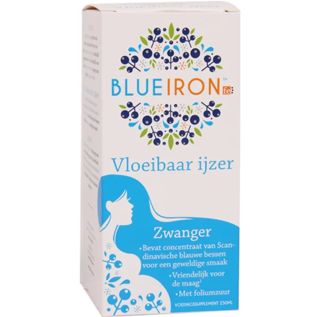 Blue Iron Vloeibaar IJzer Zwanger 250 ml