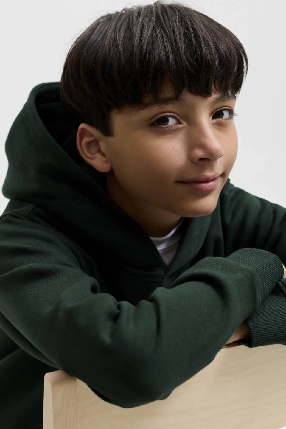 Jack & Jones JUNIOR hoodie - donkergroen, foto 4