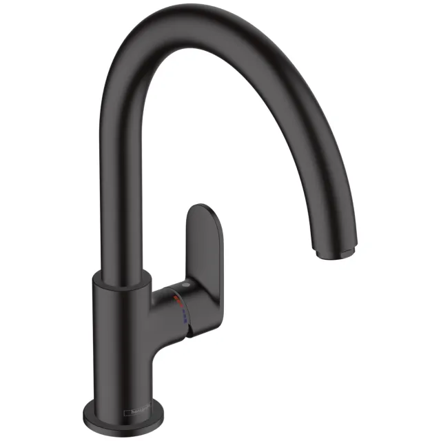 Hansgrohe Keukenmengkraan HansGrohe Vernis Blend M35 Eengreeps Met Draaibare Uitloop Mat Zwart