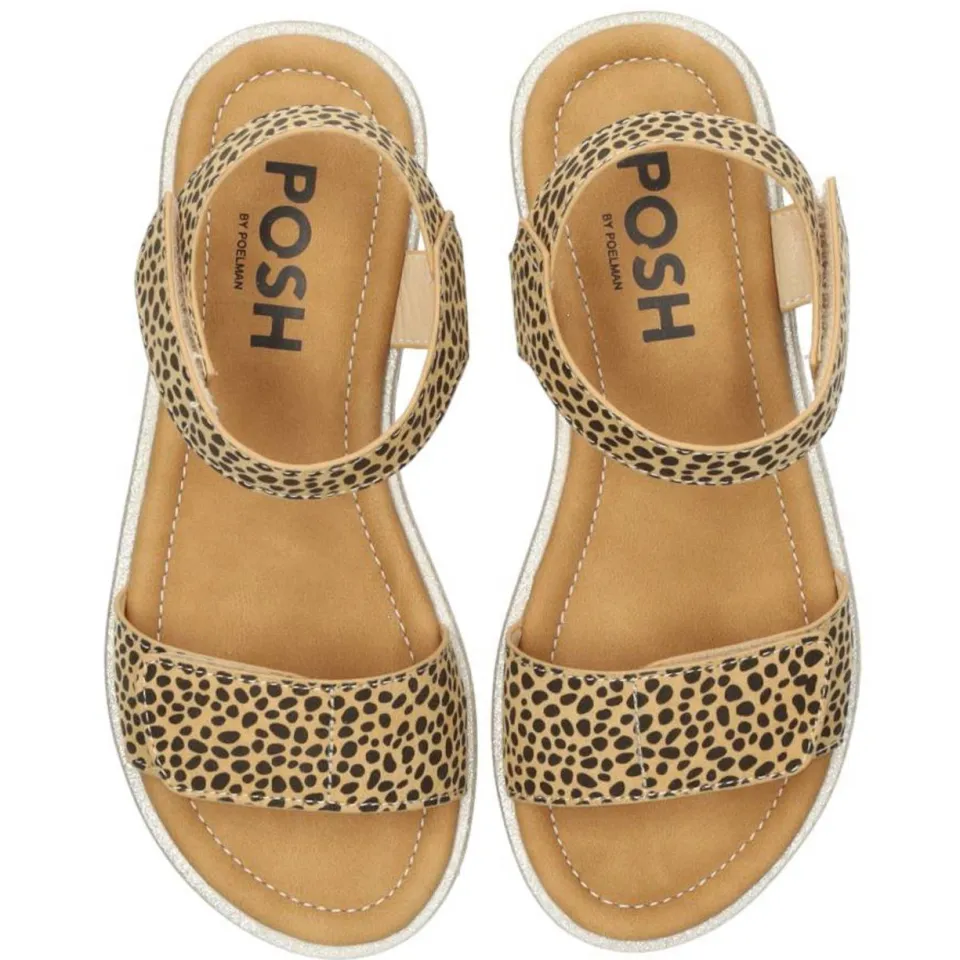 POSH by Poelman Nine sandalen beige/zwart, foto 6