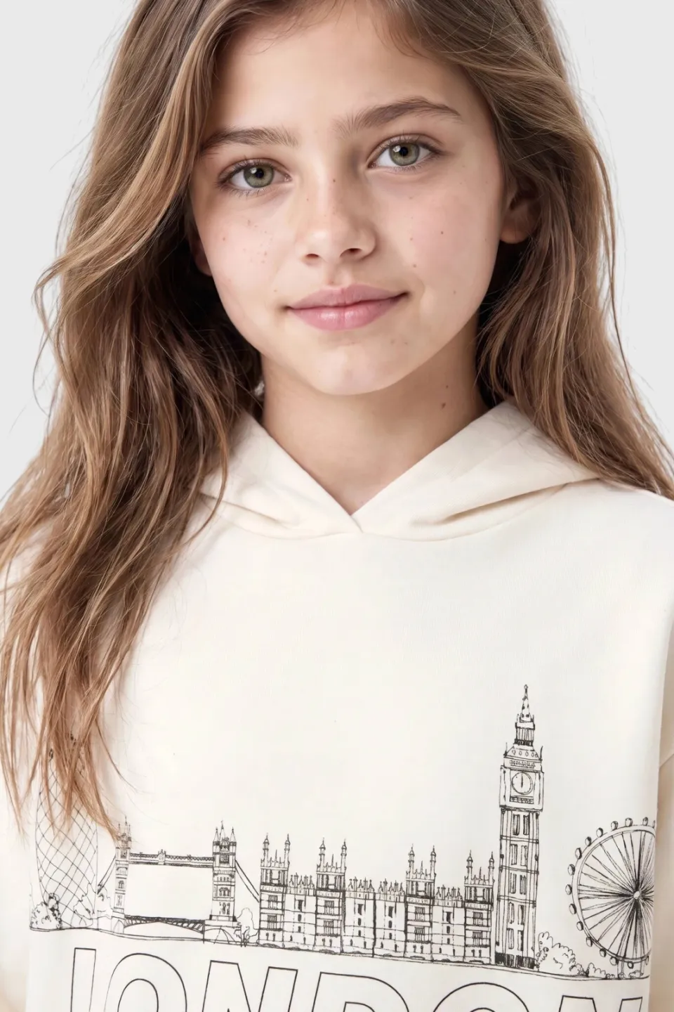 S.Oliver hoodie met print - ecru, foto 6