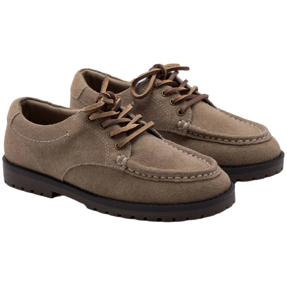 Mango Kids suède veterschoenen - taupe, foto 5