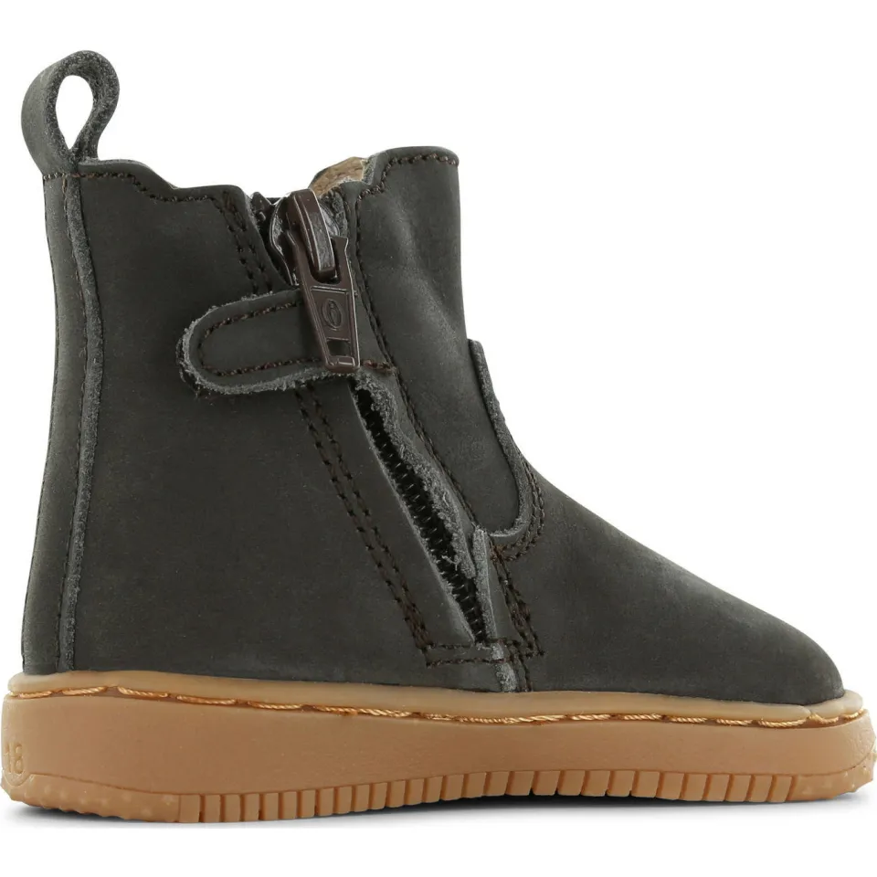 Shoesme suède enkelboots donkerbruin, foto 2