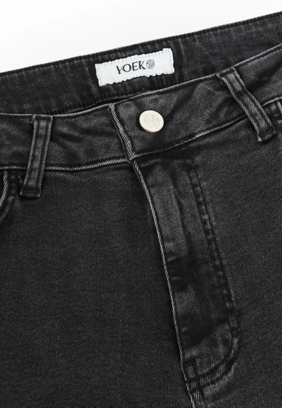 Yoek slim fit jeans black denim, foto 3
