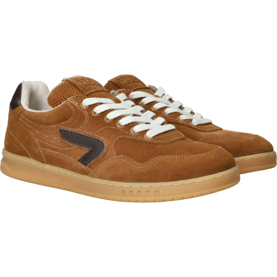 Hub suede sneaker meerkleurig cognac, foto 3