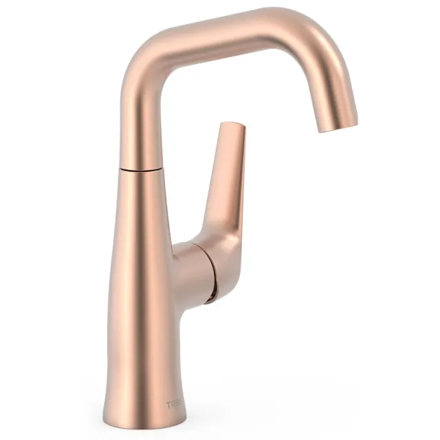 Tres Fuji wastafelmengkraan 23.6 cm met draaibare uitloop rose gold