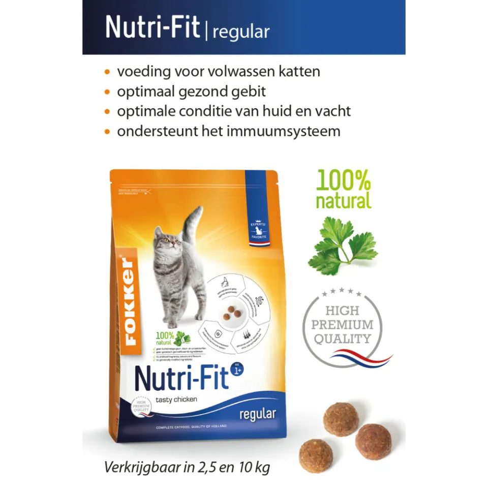 Fokker Nutri-Fit kattenvoer kip 2,5 kg, foto 2
