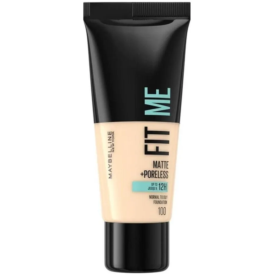 Maybelline New York Fit me Matte + Poreless liquid foundation - 100 Warm Ivory, foto 2