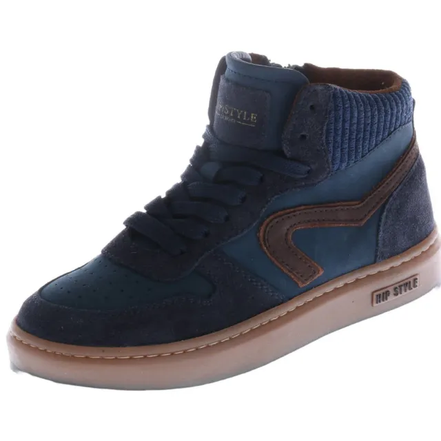 Hip suède sneakers - donkerblauw, foto 2