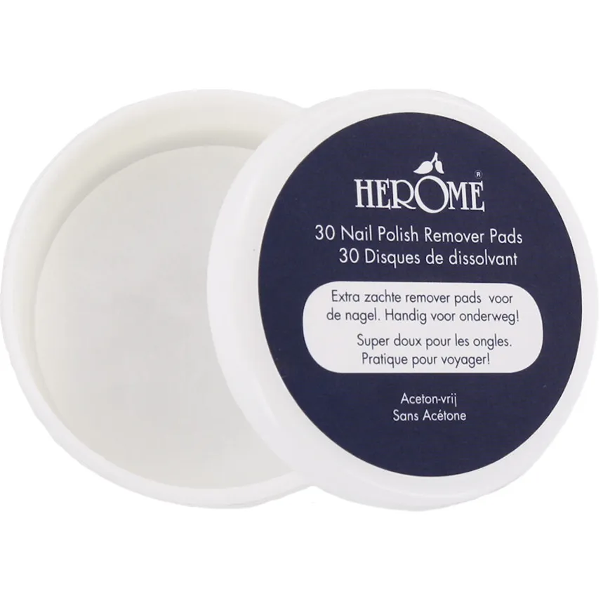 Herome Nagellakremover pads aceton-vrij, foto 2