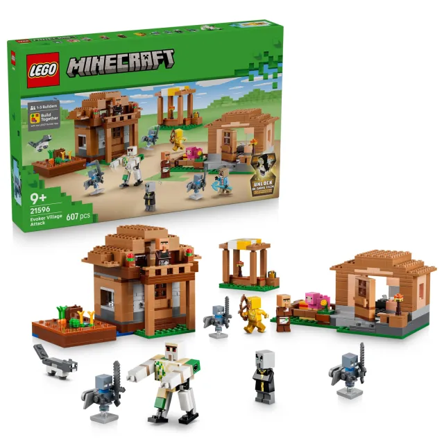 Lego Minecraft Oproeper dorpsaanval 21596