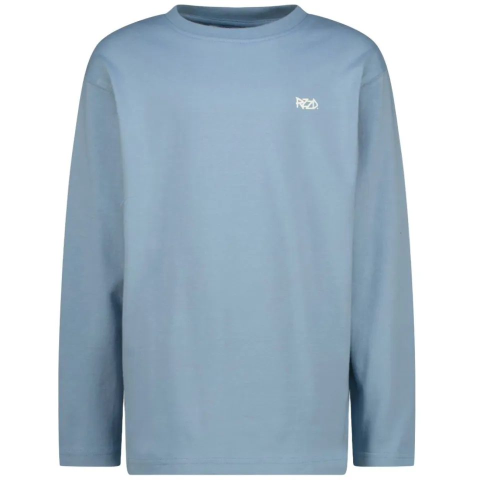 Raizzed oversized longsleeve met backprint lichtblauw, foto 2