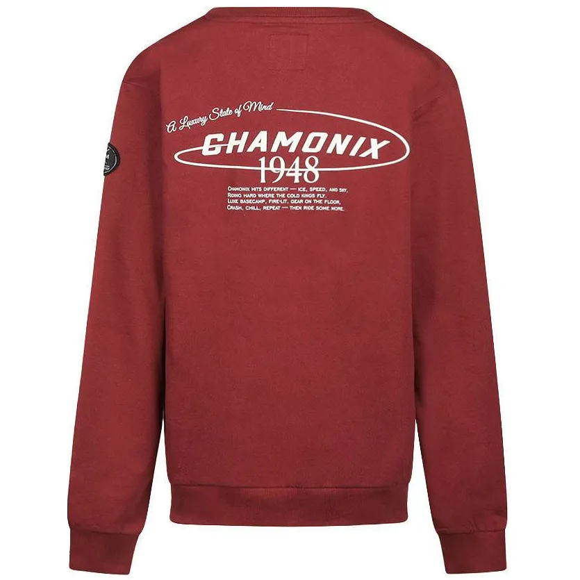 No Way Monday rechtvallende sweater met backprint - rood, foto 3