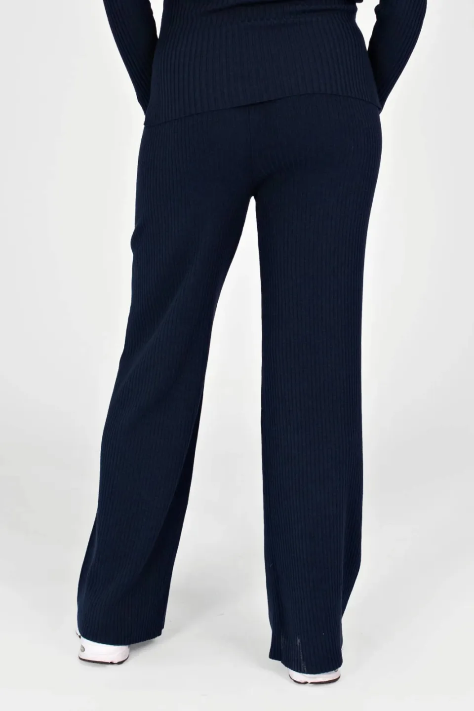 LOVE2WAIT wide leg zwangerschapsbroek marineblauw, foto 6