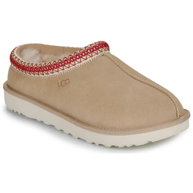 Ugg Tasman II pantoffels beige Sand/Dark Cherry