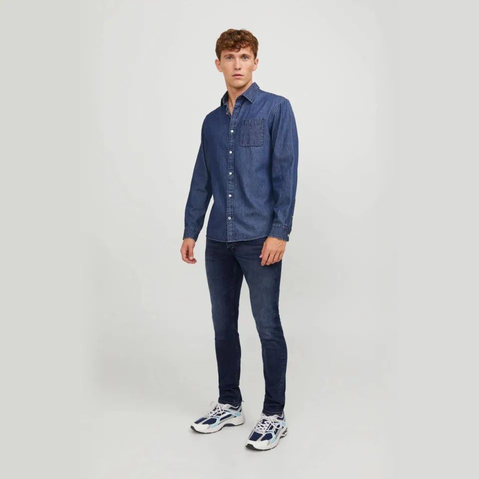 Jack & Jones JEANS INTELLIGENCE slim fit jeans - blue denim, foto 3