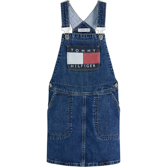 Tommy Hilfiger spijkerjurk met logo blauw, foto 2