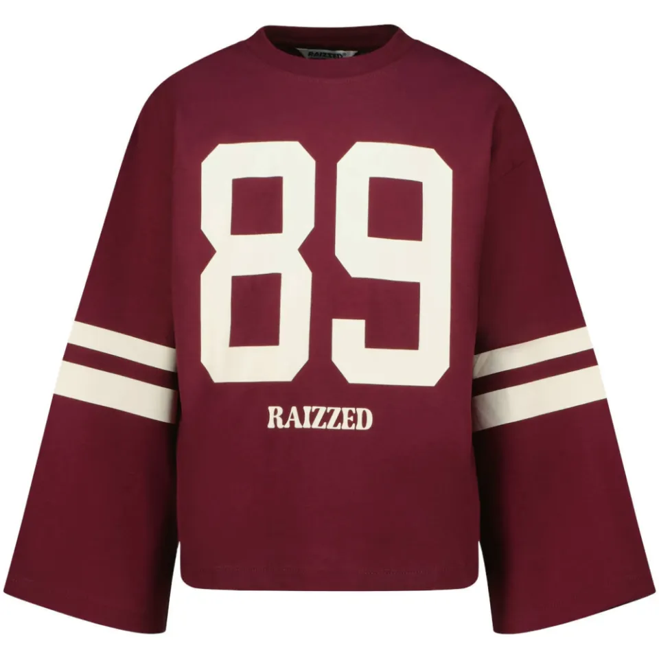 Raizzed Tiana longsleeve met print donkerrood, foto 2