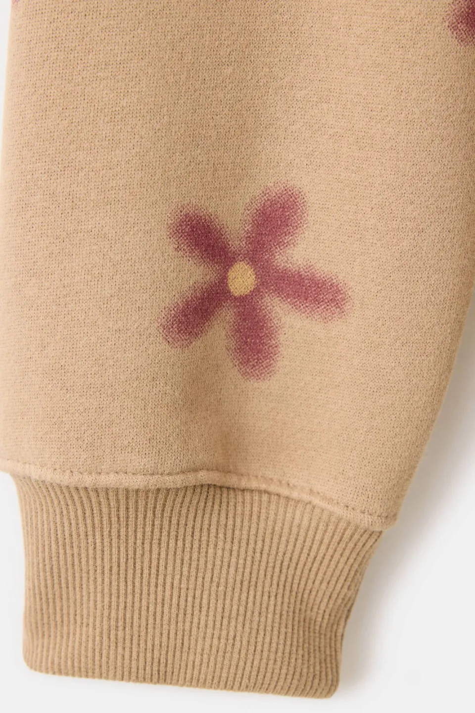 Mango Kids gebloemde sweater - bruin, foto 5