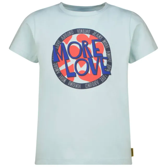 Vingino T-shirt lichtblauw met print