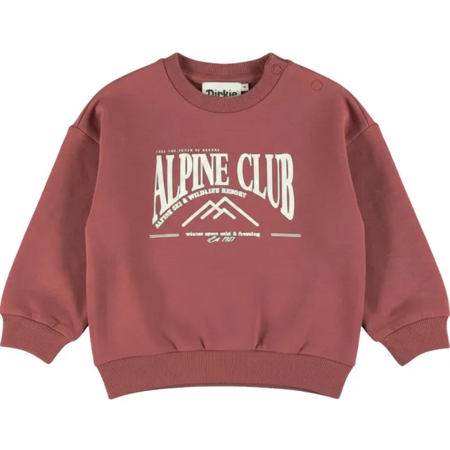 Dirkje oversized sweater met tekst - rood, foto 2