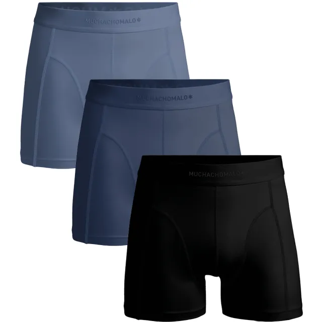 Muchachomalo Heren 3-pack Boxershorts Pima Cotton Veelkleurig