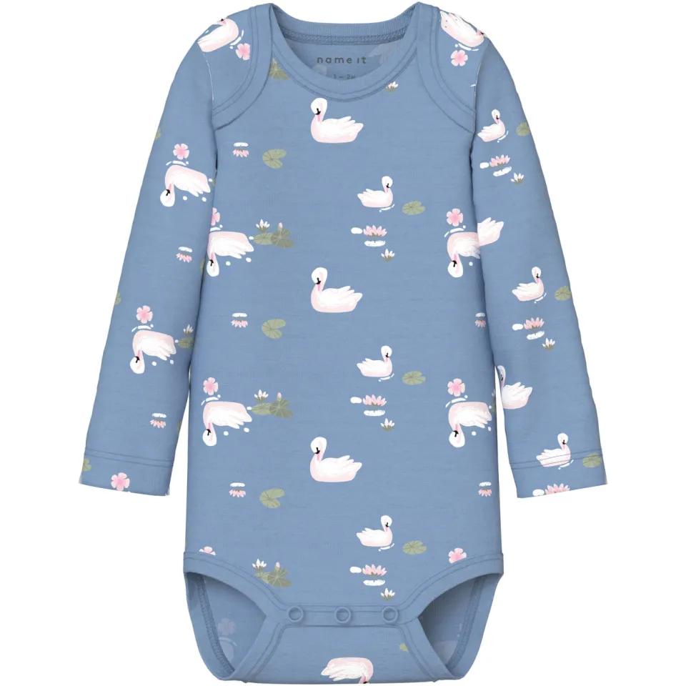 NAME IT BABY romper - lichtroze/blauw/roze (set van 3), foto 3