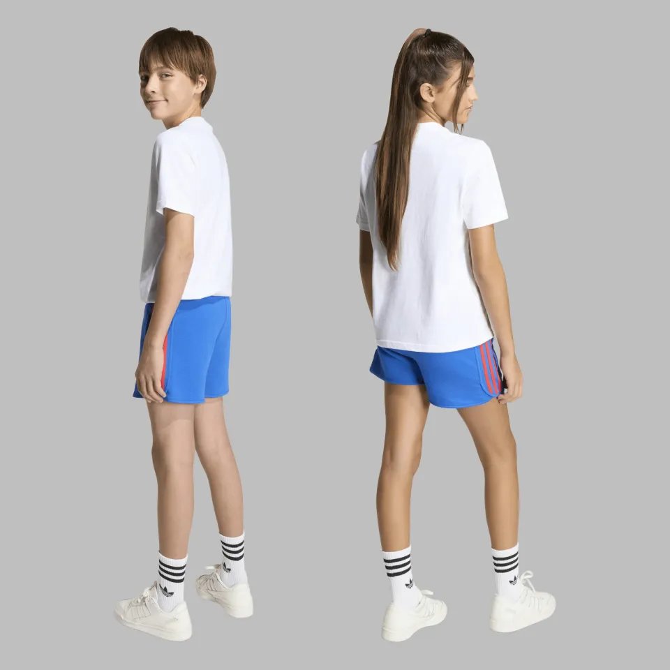 Adidas Originals 3 Stripes Sprinter short blauw, foto 4