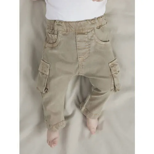 NAME IT BABY cargobroek groen, foto 4