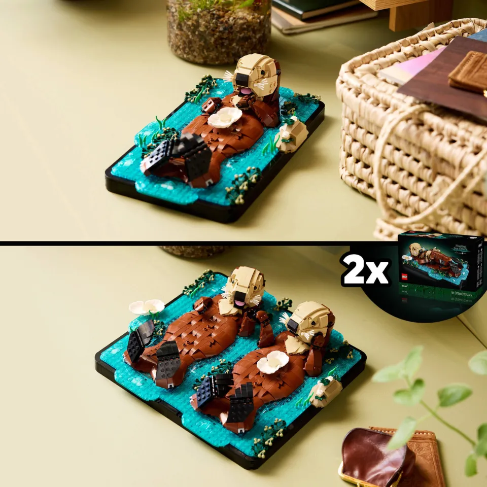 Lego IDEAS Drijvende Zeeotters Bouwpakket voor Volwassenen 21366, foto 3