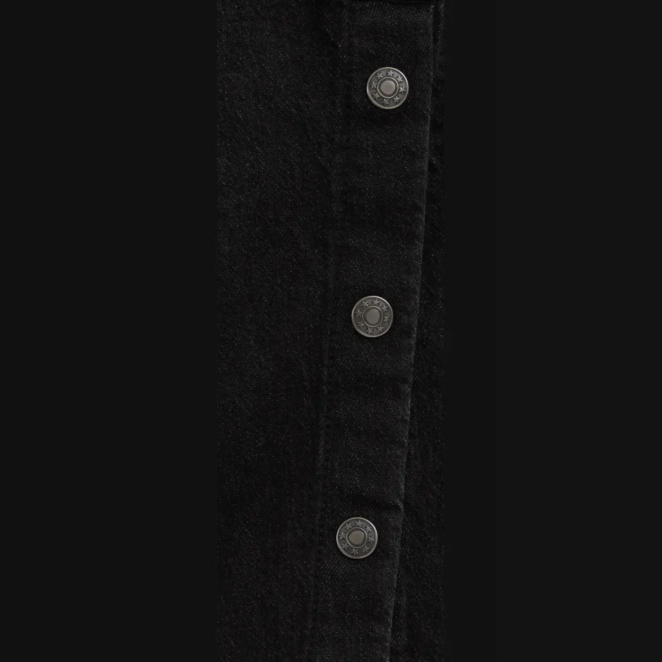 WE Fashion Blue Ridge wide leg jeans - black denim, foto 5