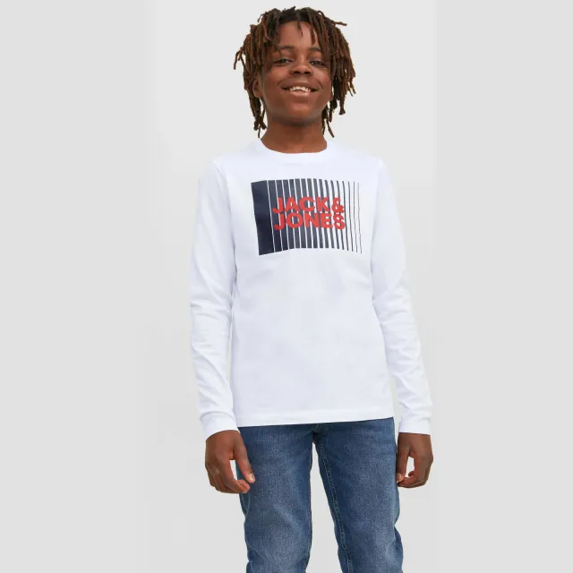 Jack & Jones longsleeve JJECORP wit White
