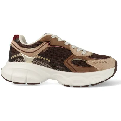Posh by Poelman Sneakers lise beige / / bordeaux rood Bruin