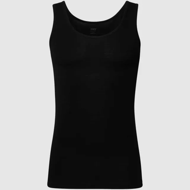 Mey Tanktop met effen design zwart, foto 2